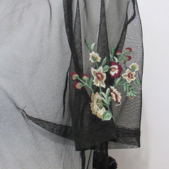 Sheer Embroidered Overlay Dress - Picture 4 of 8